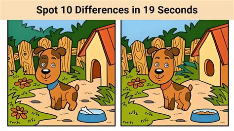 Spot The Difference: Can you spot 10 differences in 19 seconds?