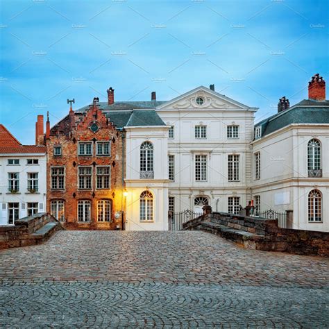 Architecture of old bruges featuring bruges, night, and canal ...