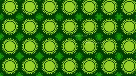 Green Circle Pattern Background Vector Image