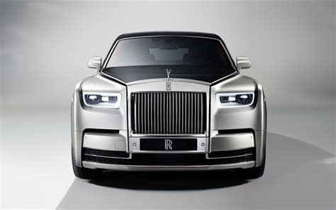 Download wallpapers Rolls-Royce Phantom, 2017, Front view, 4k, luxury cars, silver Phantom ...