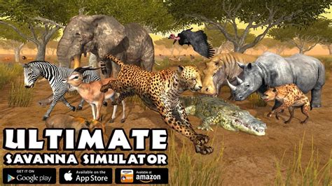 "Ultimate Savanna African Animal Simulator" By Gluten Free Games- Nominated Best Mobile Game Of ...