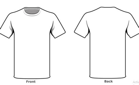 4+ Blank T-Shirt Template | T shirt design template, Shirt template, Blank t shirts