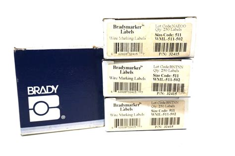 4 NEW BRADY 32415 WIRE MARKING LABELS – SB Industrial Supply, Inc.