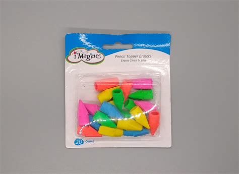 iMagine Erasers: Pencil Topper Erasers + Pink Erasers (Dollar General) | DOLLAR STORE REVIEWER