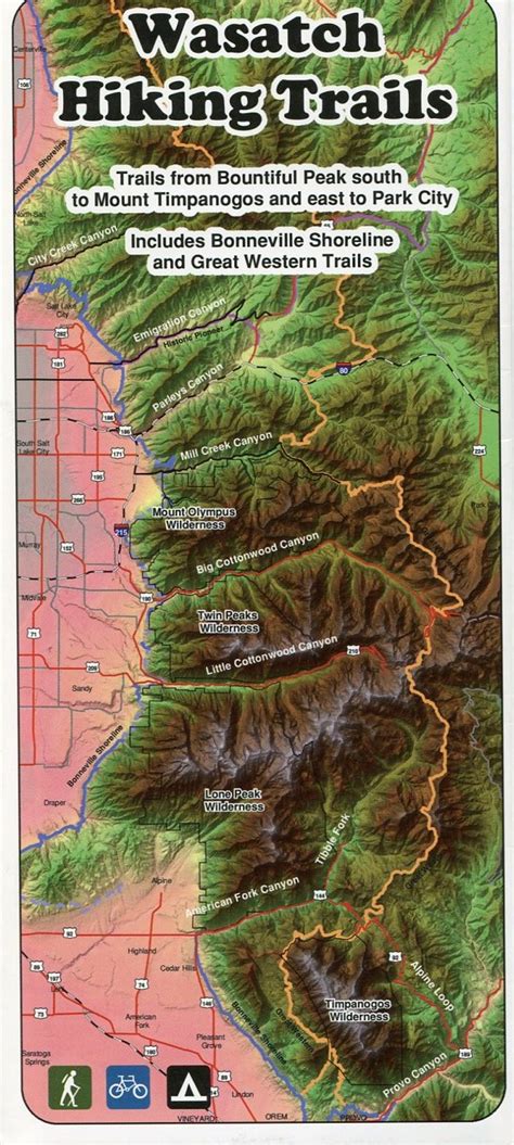 Wasatch Maps: Wasatch Hiking Trails