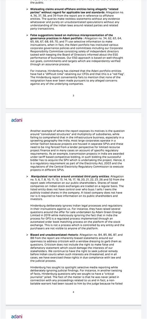 So Adani has just released a 413 page statement in response to ...