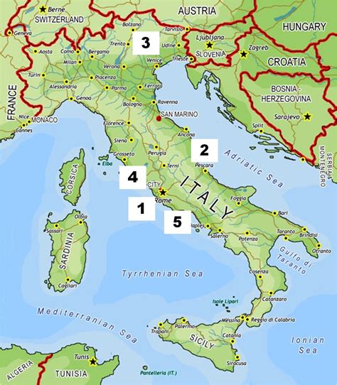 Adriatic Coast Italy Map