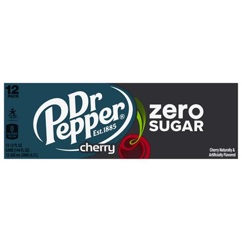 Save on Dr Pepper Zero Sugar Cherry Soda - 12 pk Order Online Delivery ...