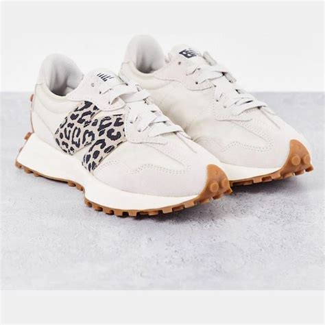 New Balance 327 Animal Trainers In Off White And Leopard Exclusive To ...