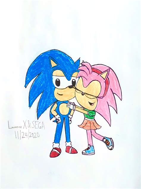 Classic Sonic And Classic Amy by LawrenceX1787 on DeviantArt