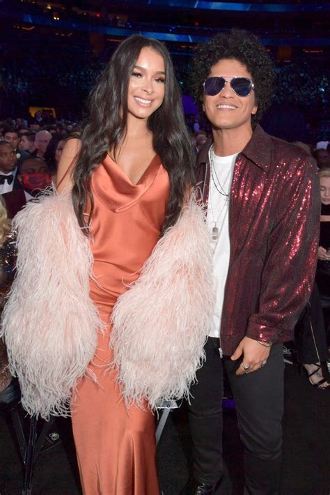 Bruno Mars Makes a Rare Appearance With Girlfriend Jessica Caban at the ...