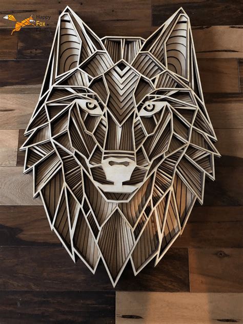 Tools Laser Cut Laser Cut Files Svg Panel Three Wolves Dxf Cdr Ai | Sexiz Pix