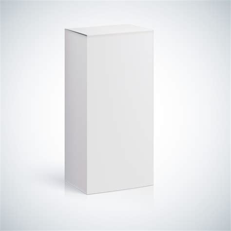 Premium Vector | 3d rendering of a white box