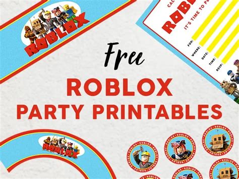 Free Roblox Party Printables - FREE PRINTABLE TEMPLATES