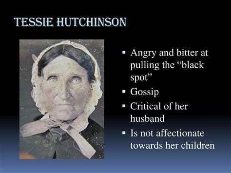 PPT - Tessie Hutchinson PowerPoint Presentation, free download - ID:6860259