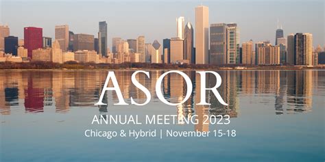 2023 ANNUAL MEETING SCHEDULES - American Society of Overseas Research (ASOR)