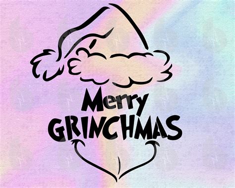 Merry Grinchmas Svg archivos para Cricut Funny Cute Xmas svg | Etsy