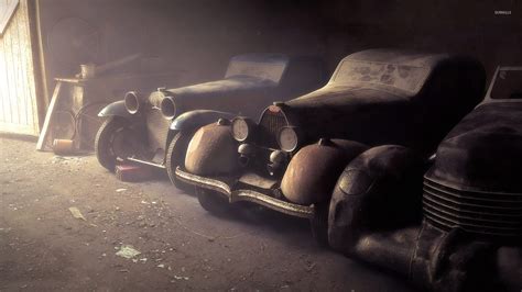 Vintage cars in the garage wallpaper - Photography wallpapers - #19213