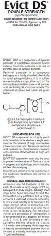 EVICT DS DOUBLE STRENGTH LIQUID WORMER : Veterinary Drug information, pets meds