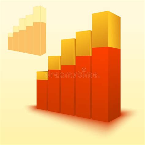 3d Bar Chart, Bar Graph Element. Editable Graphics. Illustration for Business, Finance, Growth ...