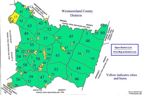 District Map | Westmoreland County, PA - Official Website