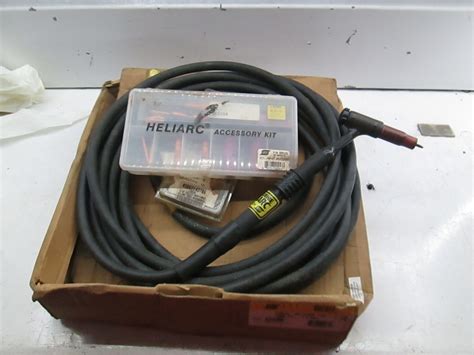 Genuine Heliarc Tig Welding Torch w/ 25ft Hose and Extra Nozzles/Accessories