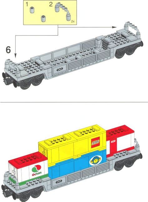 Old LEGO® Instructions | letsbuilditagain.com Lego Train Tracks, Lego ...