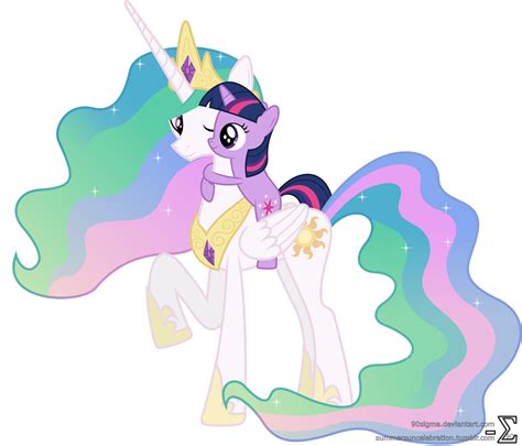 Princess Celestia and Twilight Sparkle | My little pony princess, My ...