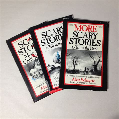 Scary Stories To Tell In The Dark 3 Book Set by Alvin Schwartz