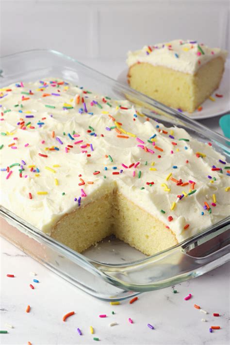 Vanilla Sheet Cake - The Toasty Kitchen