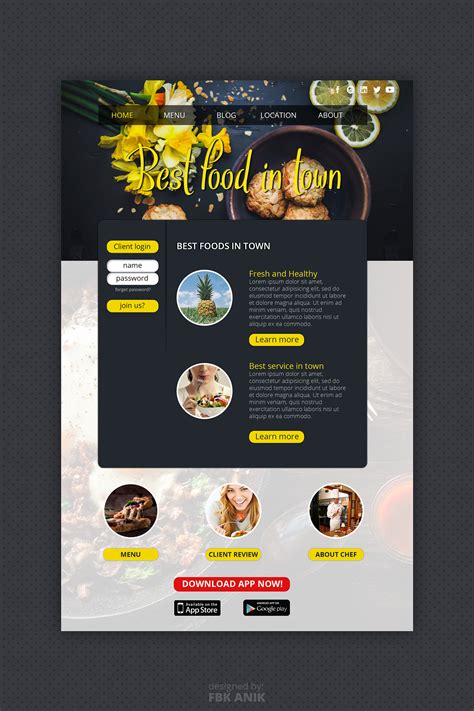 Web UI PSD Template on Behance