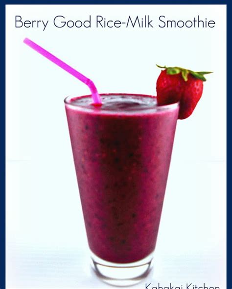 Kahakai Kitchen: A Berry Good Rice Milk Smoothie and Healthy "Simple Saturday Sipper"