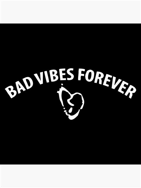 "Bad Vibes Forever" Framed Art Print by hiltoness | Redbubble