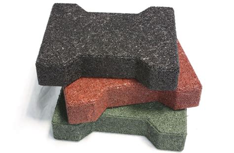 Rubber Pavers - Recycled Rubber Tiles for Outdoor Use | Recycled rubber ...