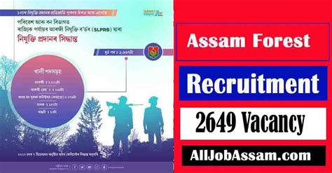 Assam Forest Recruitment 2023 Notification Out- Apply Online 2649 ...