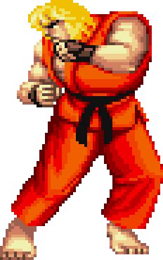 SSF2T Ken.gif | Ryu street fighter, Pixel art, Street fighter