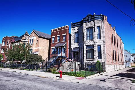 Residential Street South Side Of Chicago Stock Photos, Pictures ...