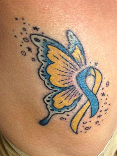 Down-syndrome awareness butterfly ribbon tattoo by Mat Nasty at Lucky ...