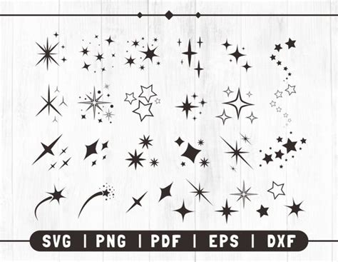 Sparkle SVG Sparkle Star Sparkle Cut File Sparkle Vector - Etsy