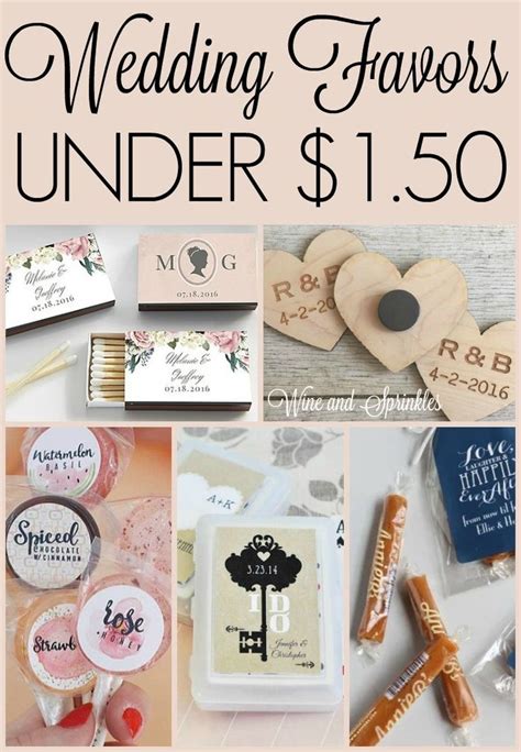 Cheap and Unique Wedding Favors Under $1.50 #wedding #favors # ...