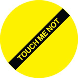 Touch Me Not Sticker - Just Stickers : Just Stickers