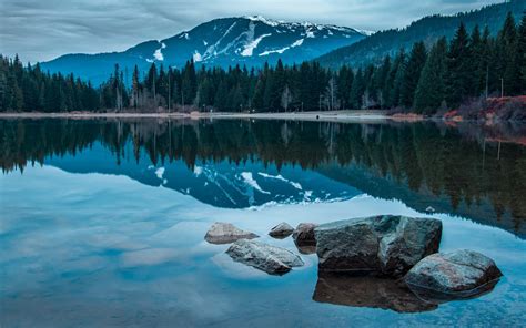 nature, Landscape, British Columbia, Mountain, Canada, Rock, Reflection ...