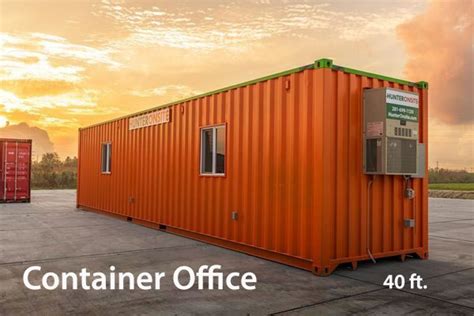 Container Office 40 ft. Rentals with Security Windows | Hunter Onsite