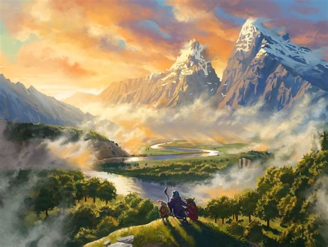 Wallpaper : landscape, fantasy art, artwork, illustration, digital ...