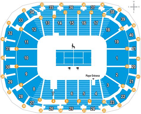 Margaret Court Arena Seating Map | Austadiums