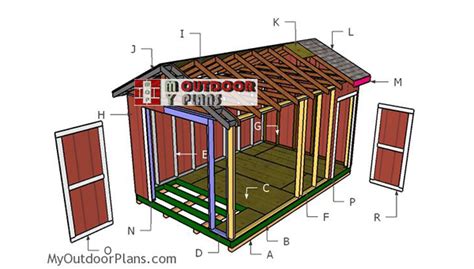 10x16 Garden Shed Plans | MyOutdoorPlans