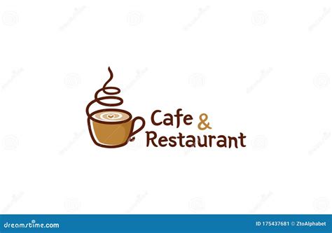 Coffee Shop and Restaurant Cafe Logo Stock Vector - Illustration of cook, fresh: 175437681