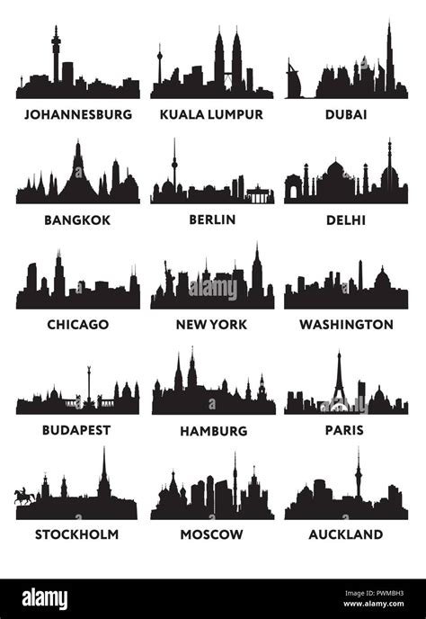 Metropolis Skyline Silhouette