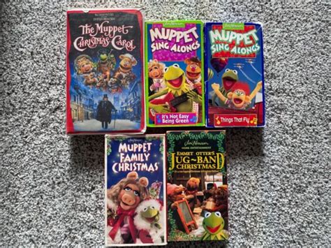 5 THE MUPPETS Jim Henson VHS Video Collection lot - Sing Alongs ...