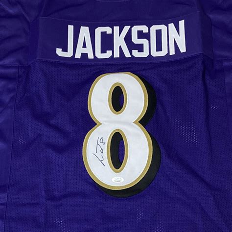 Lamar Jackson Autographed Signed Baltimore Ravens Purple Custom Jersey ...